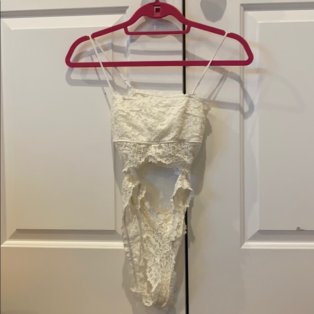 UO lace bodysuit.